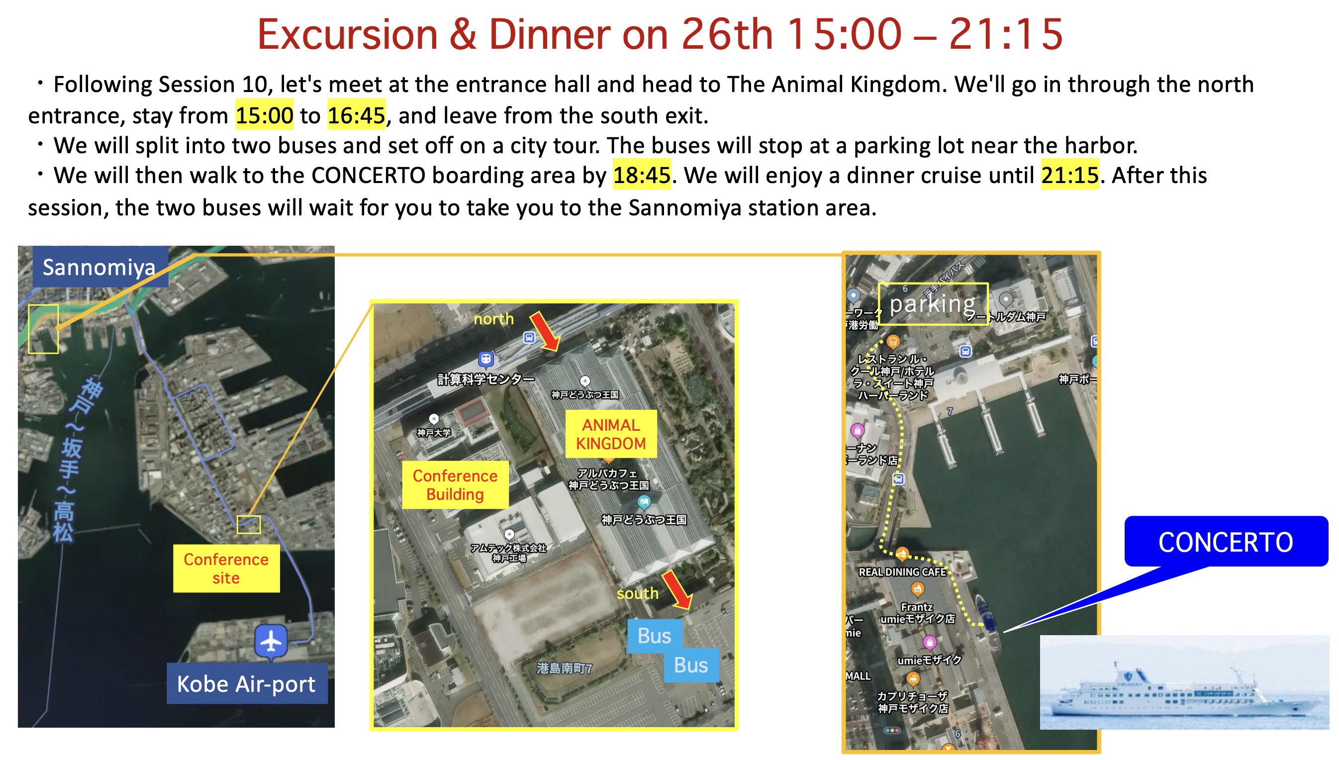 Excursion & Dinner